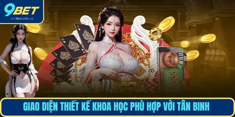 Giao diện thiết kế khoa học phù hợp với tân binh 