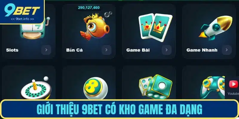 Giới thiệu 9BET với kho game đa dạng