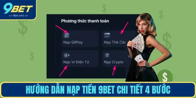 Hướng dẫn 4 bước nạp tiền chi tiết cho tất cả hội viên